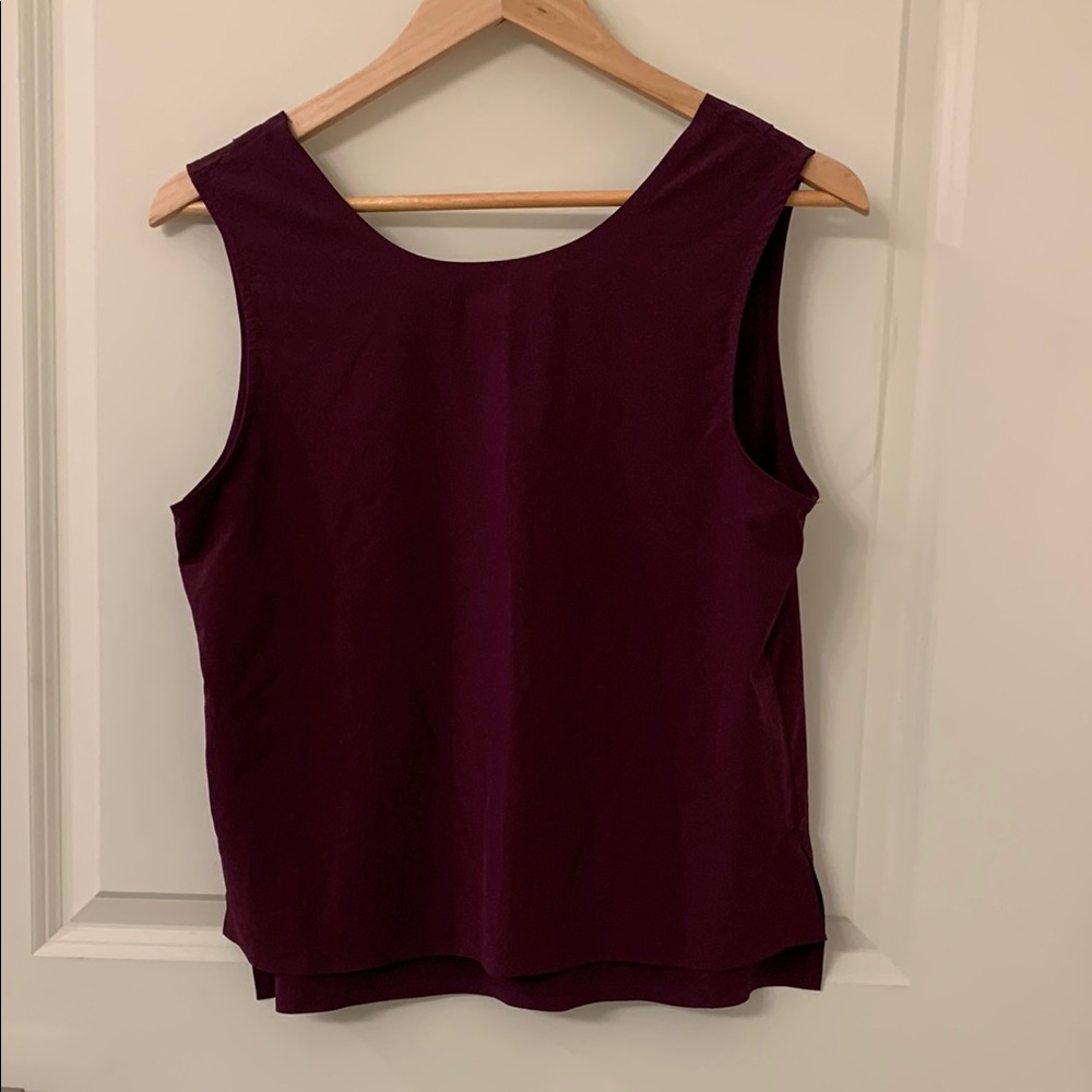 Title Nine Round Trip Pocket Tank Top / Purple / Small